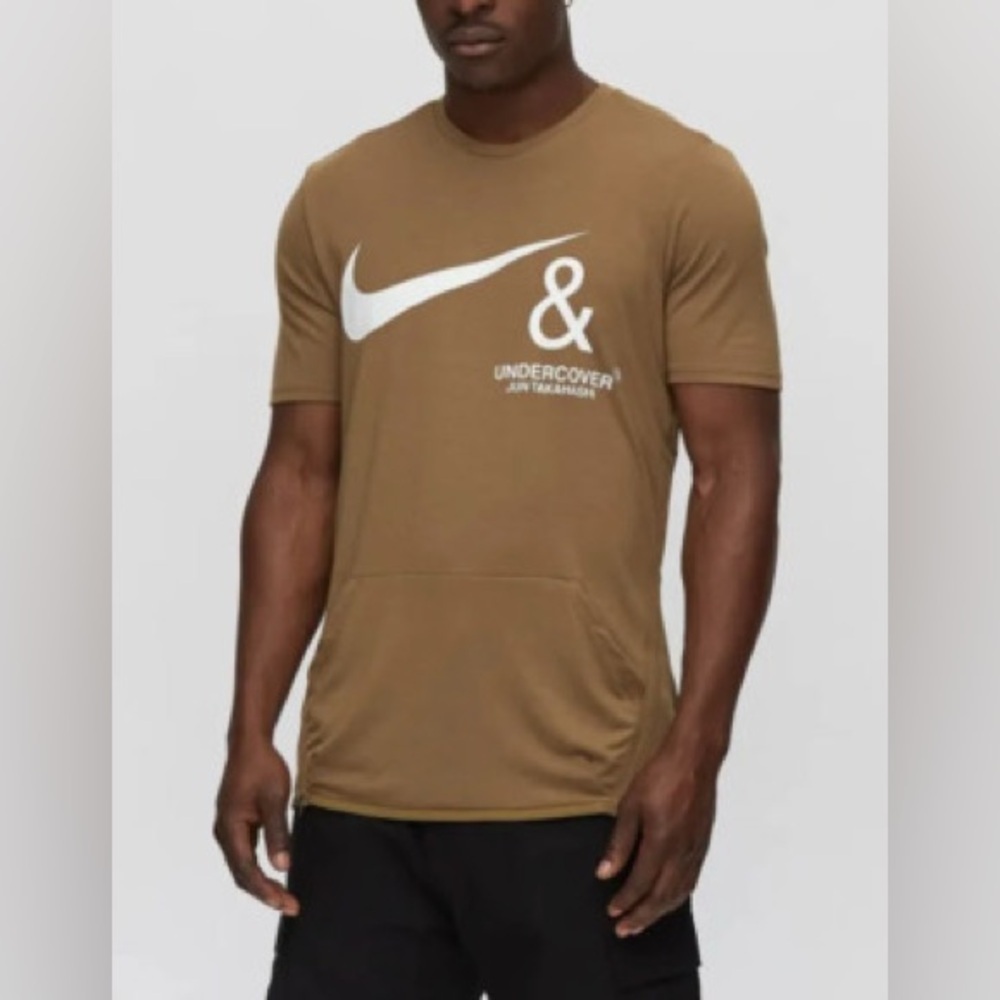 Nike UNDERCOVER X NIKE NRG Tc TOP SS POCKET Large Lichen Brown/White Zippers